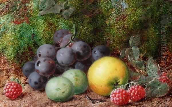 Still Life Of Fruit Oil Painting by George Clare