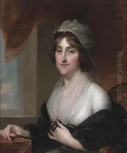 Mrs. William Rawle (Sarah Coates Burge) Oil Painting by Gilbert Stuart