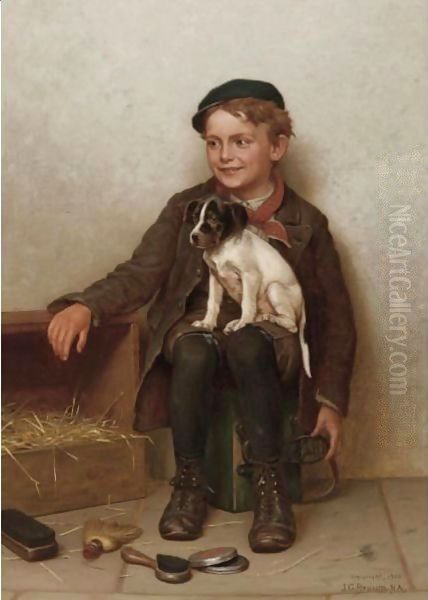 Business Neglected Oil Painting by John George Brown