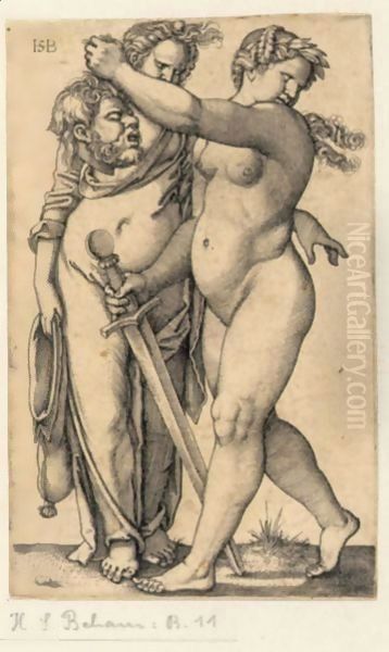 Judith Walking To The Left, And Her Servant by Hans Sebald Beham