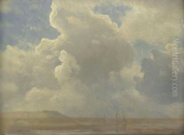 Cloud Study Oil Painting by Albert Bierstadt