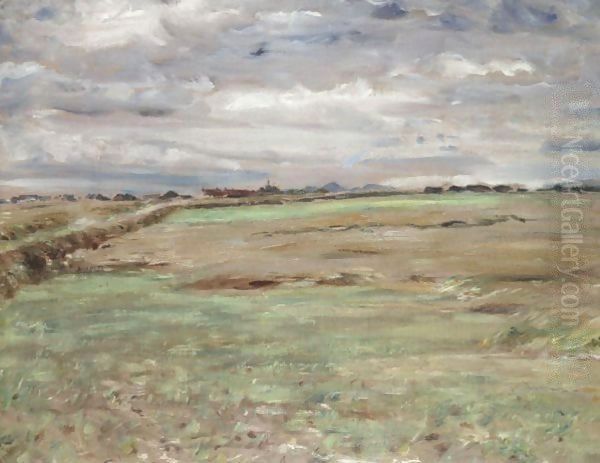 The Open Fields In Springtime, Broomieknowe Oil Painting by William McTaggart