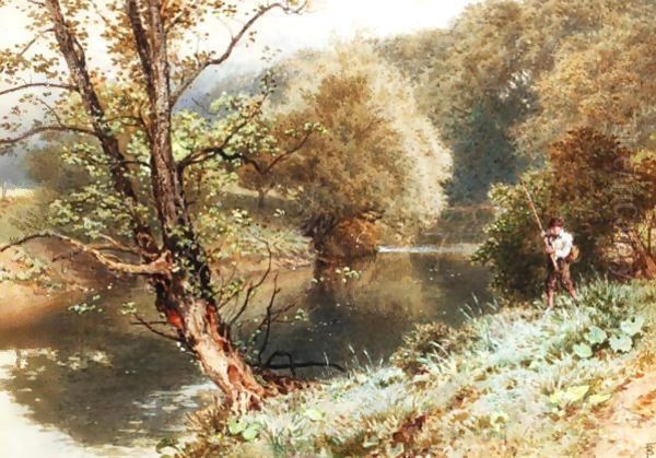 The Brook 2 Oil Painting by Myles Birket Foster