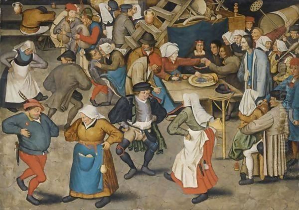 The Wedding Dance 3 Oil Painting by Pieter The Younger Brueghel