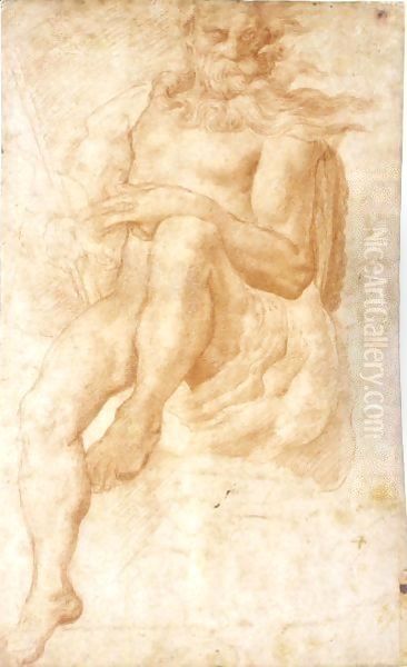 Study For The Figure Of Aeolus Oil Painting by Pellegrino Tibaldi