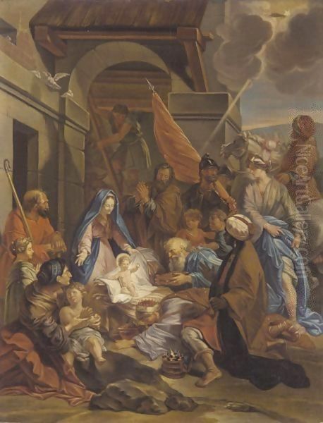 The Adoration Of The Magi Oil Painting by Italian School