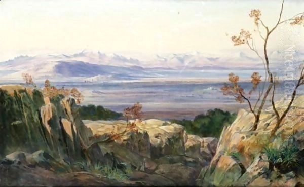 Albania Oil Painting by Edward Lear