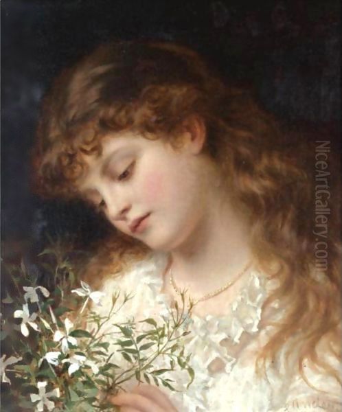 Jasmine Oil Painting by Sophie Gengembre Anderson