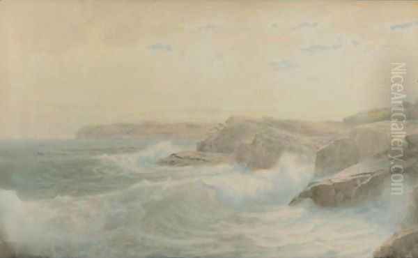 Breaking Waves 3 Oil Painting by William Trost Richards