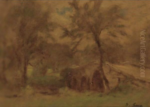 Leeds, Catskills Oil Painting by George Inness