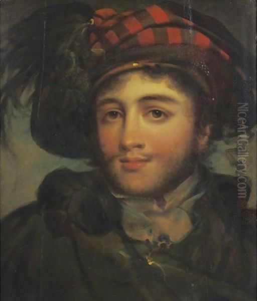 Portrait Of Paul Gomes, Believed To Be John Paul Jones Oil Painting by Robert Salmon