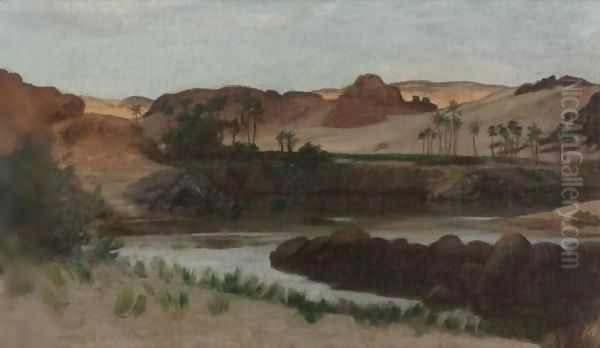 Assuan, Egypt Oil Painting by Elihu Vedder