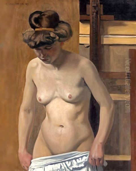 A Nude, 1907 Oil Painting by Felix Edouard Vallotton