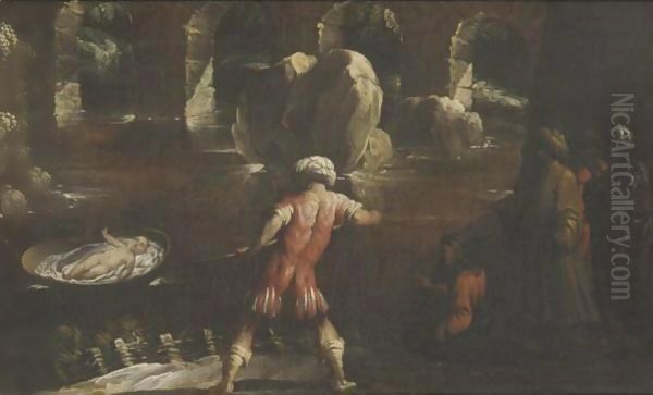 The Finding Of Moses Oil Painting by Giovanni Andrea Donducci (see MASTELLETTA)