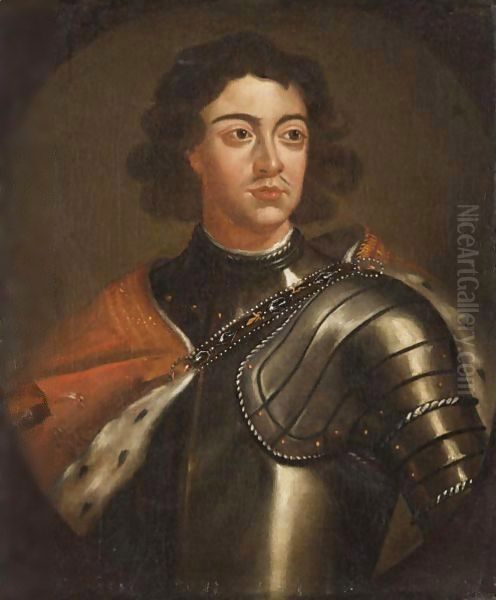 Portrait Of Peter The Great Oil Painting by Sir Godfrey Kneller