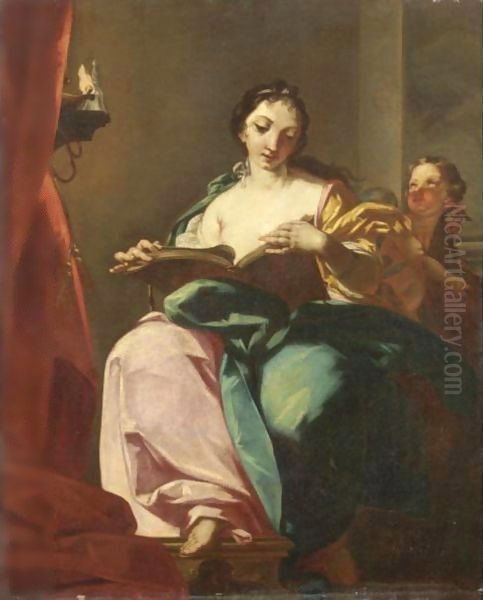 La Lettura Oil Painting by Giambettino Cignaroli