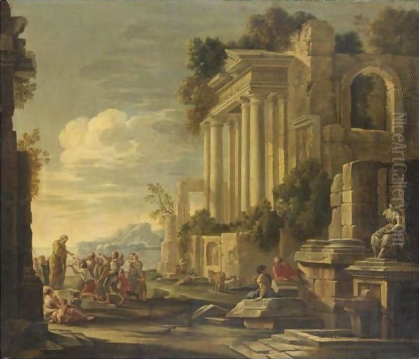 Episdio Della Vita Di San Pietro Oil Painting by Giovanni Paolo Panini