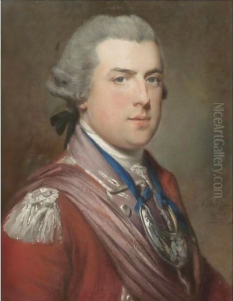 Portrait Of General George Keppel, 3rd Earl Of Albermarle, K.G. (1724-1772) Oil Painting by Francis Cotes