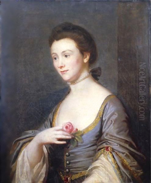 Portrait Of A Lady Oil Painting by Tilly Kettle