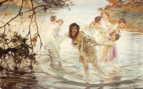 Dancing Nymphs Oil Painting by Paul Chabas