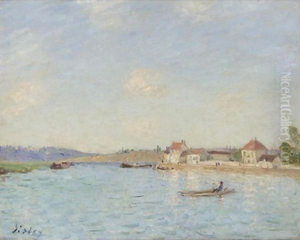 Saint Mammes 3 Oil Painting by Alfred Sisley