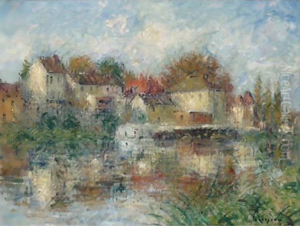 Vue De Moret-Sur-Loing Oil Painting by Gustave Loiseau