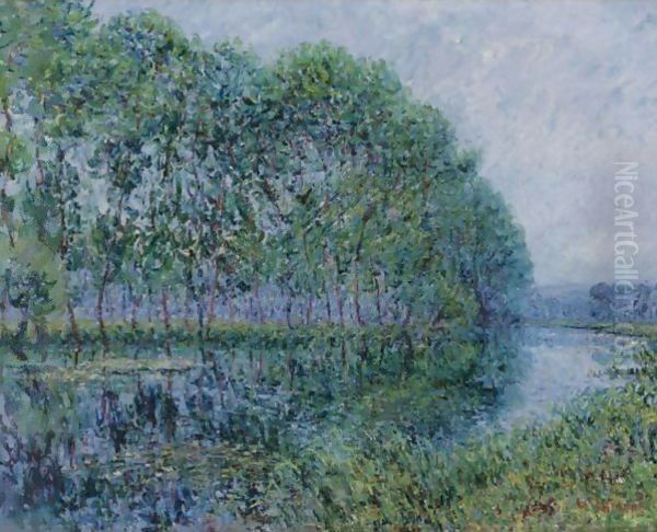 Les Bords De L'Eure Oil Painting by Gustave Loiseau