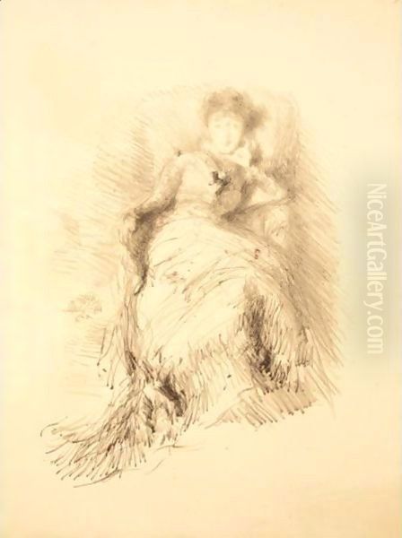 Study of woman Oil Painting by James Abbott McNeill Whistler