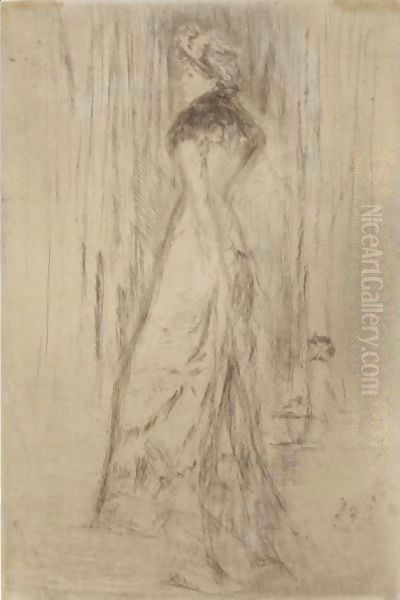 Maude, Standing Oil Painting by James Abbott McNeill Whistler