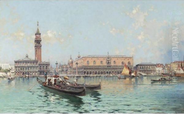 Grand Canal, Venice Oil Painting by Franz Richard Unterberger