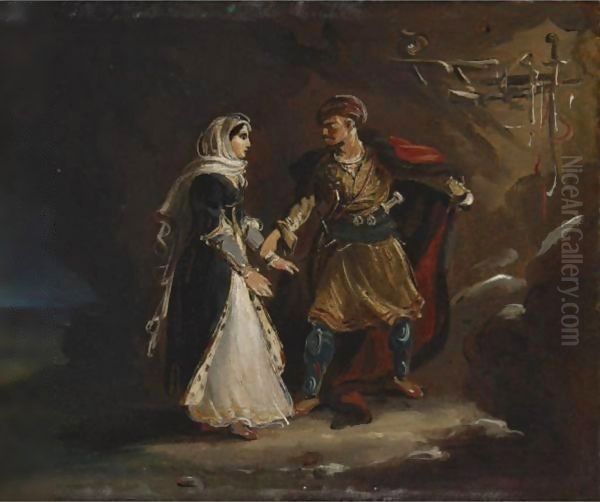 The Bride Of Abidos Oil Painting by Theodore Gericault