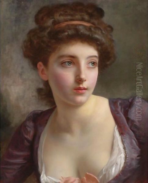 Dressed For The Ball Oil Painting by Gustave Jean Jacquet