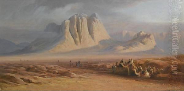 Mount Sinai 3 Oil Painting by Edward Lear