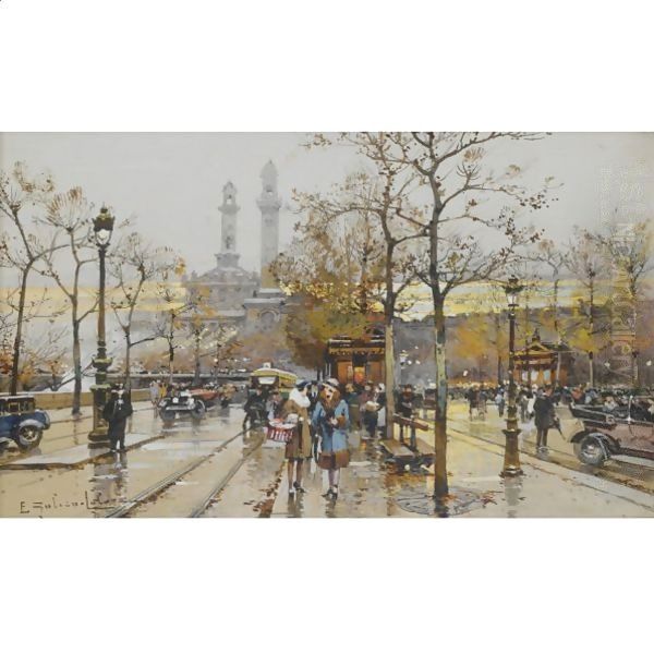 L'Ancien Trocadero Oil Painting by Eugene Galien-Laloue