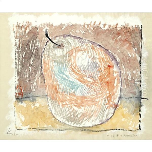 Ananasbirne (Pineapple Pear) Oil Painting by Paul Klee