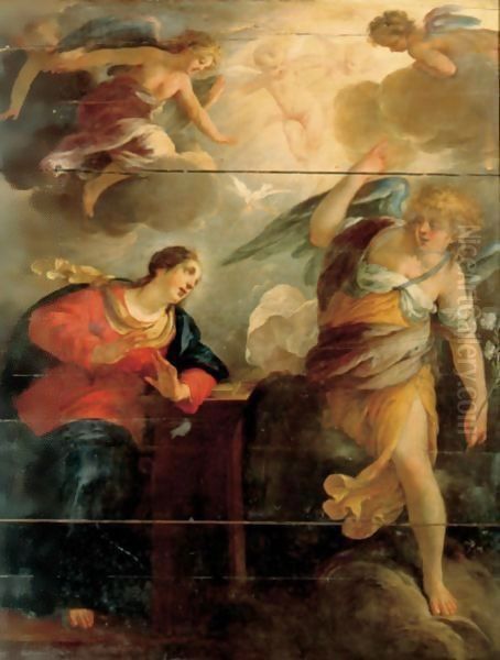 The Annunciation Oil Painting by Jacques Blanchard