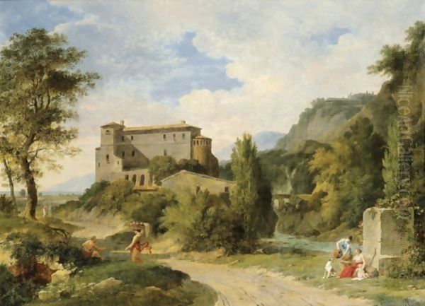 Italian Landscapes Oil Painting by Pierre-Henri de Valenciennes