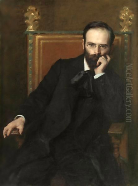 Portrait Of The Sculptor Henri Bouchard Oil Painting by Carolus (Charles Auguste Emile) Duran