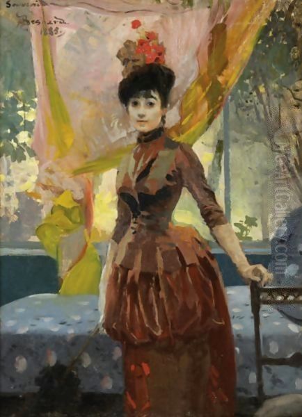 Portait Of A Woman Oil Painting by Paul Albert Besnard