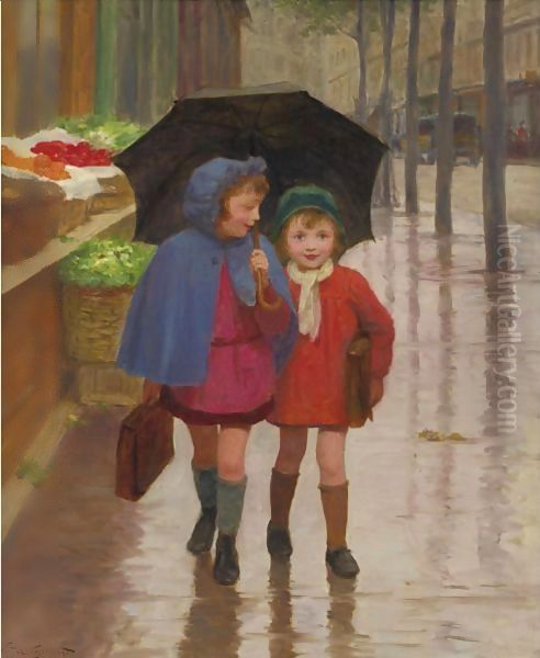 Best Friends Oil Painting by Victor-Gabriel Gilbert