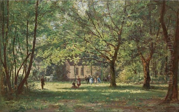 View Of Franzensbad Oil Painting by Aleksei Petrovich Bogolyubov