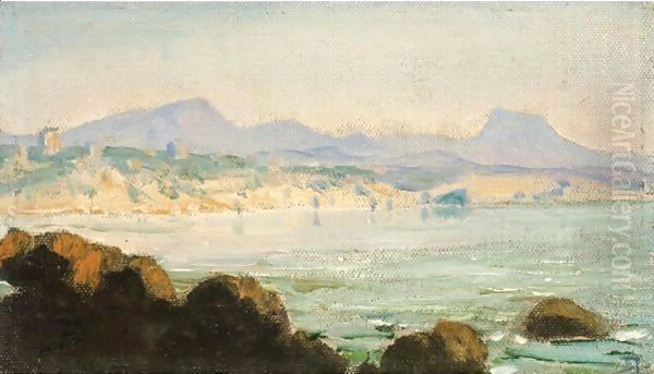 Bay Scene Oil Painting by Vasily Polenov