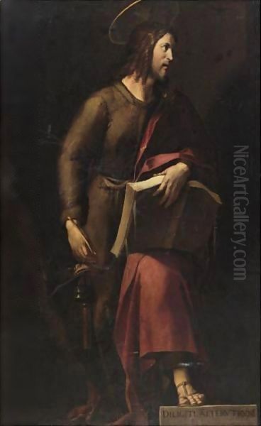 St. John The Evangelist Oil Painting by Pier Francesco Mazzuchelli (see Morazzone)