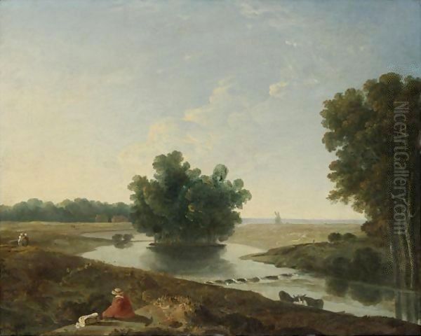 Hounslow Heath Oil Painting by Richard Wilson