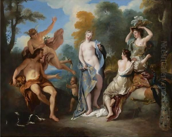 The Judgment Of Paris Oil Painting by Jean Francois de Troy