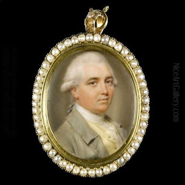 Sir John Edward Swinburne, 6th Baronet Of Capheaton Oil Painting by John Smart