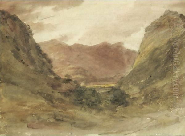 View In Borrowdale Oil Painting by John Constable