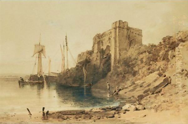 Pembroke Castle Oil Painting by Joseph Mallord William Turner