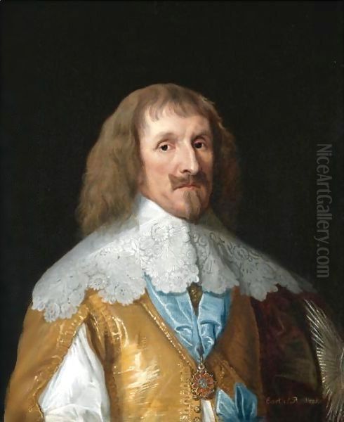 Portrait Of Philip Herbert, 4th Earl Of Pembroke And 1st Earl Montgomery (1584-1649) Oil Painting by Sir Anthony Van Dyck