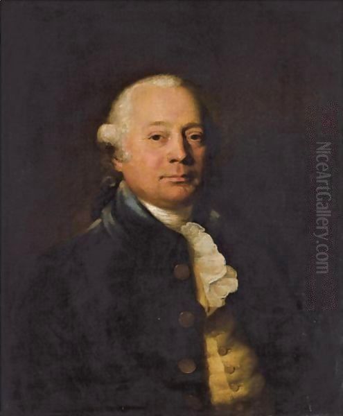 Portrait Of Edward Moore (1735-1792) Of Stockwell House, Surrey Oil Painting by Sir Joshua Reynolds